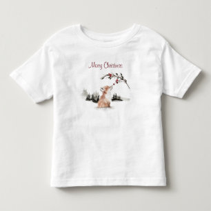 Camiseta De Bebé Feliz Navidad Zorro del Bosque