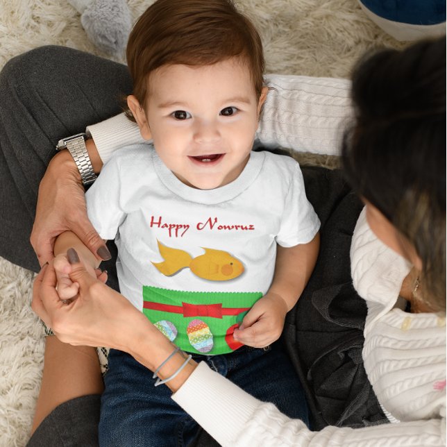 Camiseta De Bebé Feliz Nowruz Haftsin (Subido por el creador)