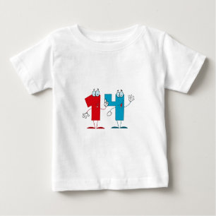 Camiseta De Bebé Feliz número 14