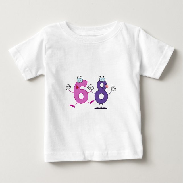 Camiseta De Bebé Feliz número 68 (Anverso)