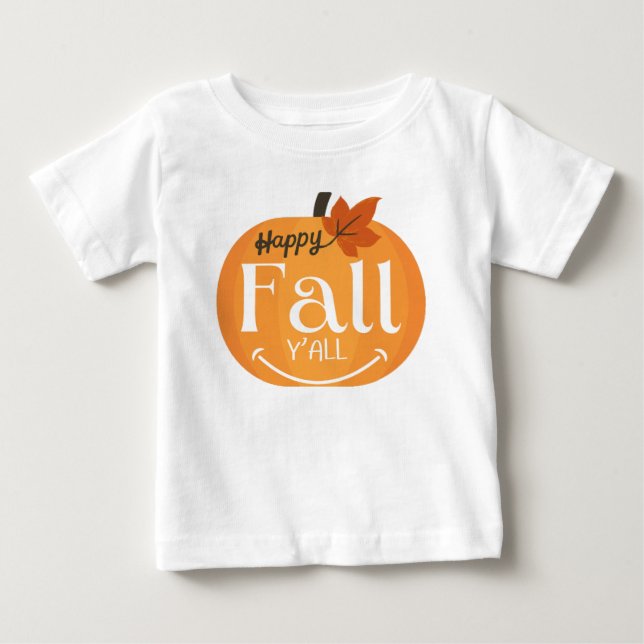 Camiseta De Bebé Feliz otoño  (Anverso)