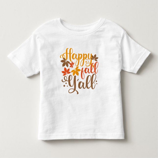Camiseta De Bebé Feliz otoño a todos (Anverso)