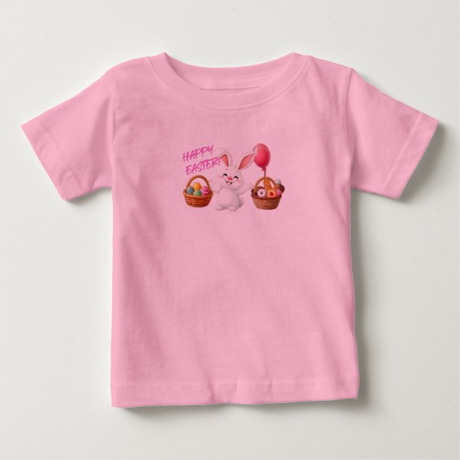 Camiseta De Bebé Feliz Pascua (Anverso)