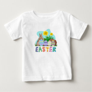CAMISETA DE BEBÉ FELIZ PASCUA