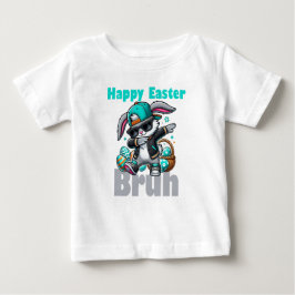 Camiseta De Bebé Feliz Pascua Bruh, Conejo de Pascua Dabbing