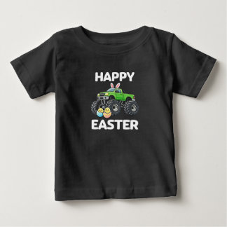 Camiseta De Bebé Feliz Pascua Camión Monstruo Fiesta Infantil