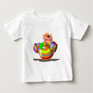 Camiseta De Bebé Feliz payaso gracioso bebé camiseta