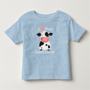 Camiseta De Bebé Feliz pequeño Holstein te ama