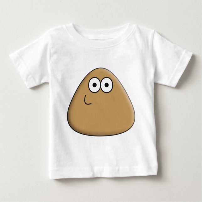 Camiseta De Bebé Feliz Pou - Camiseta para bebé (Anverso)