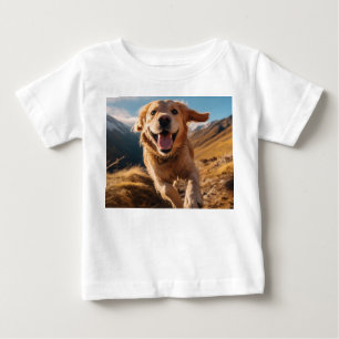 Camiseta De Bebé Feliz recuperación de oro corriendo