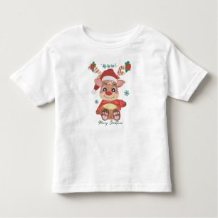 Camiseta De Bebé Feliz reno navideño - Festividad y diversión