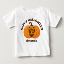 Feliz truco de Halloween o trata calabaza Naranja