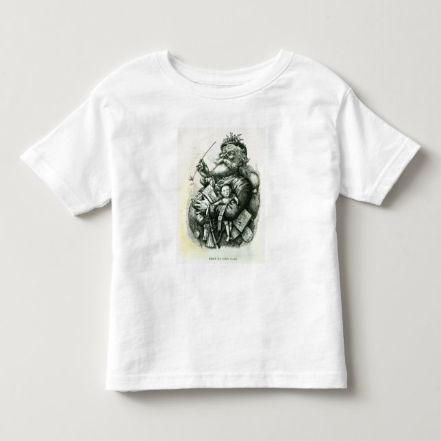 Camiseta De Bebé Feliz viejo Papá Noel (Anverso)