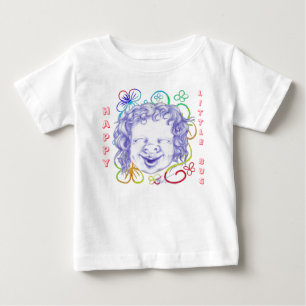 Camiseta De Bebé Feliz y riendo de alegría
