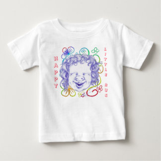 Camiseta De Bebé Feliz y riendo de alegría 