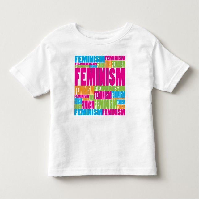 Camiseta De Bebé Feminismo colorido (Anverso)