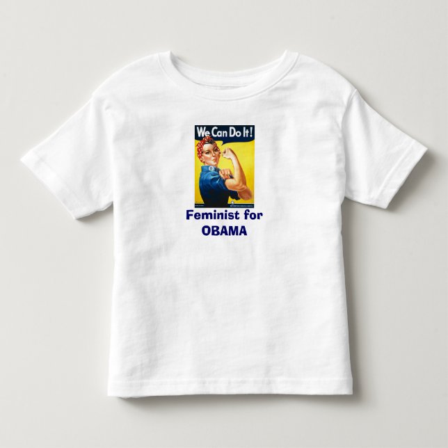 Camiseta De Bebé Feminista para OBAMA (Anverso)