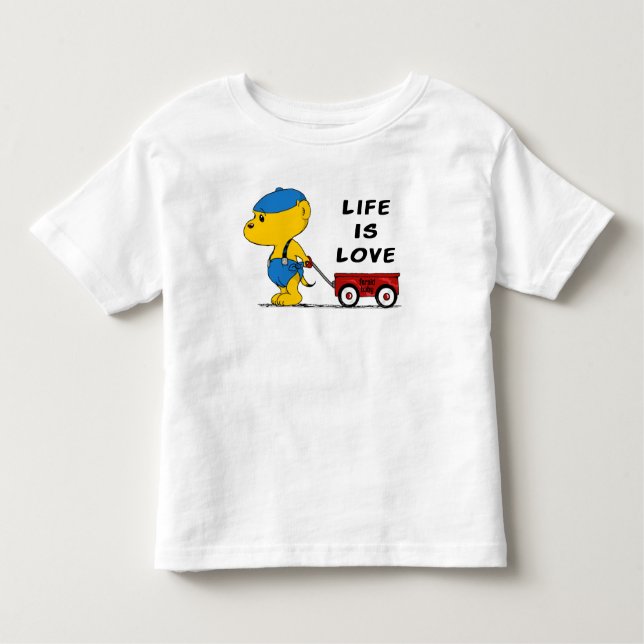 Camiseta De Bebé Ferald Baby | La vida es amor (Anverso)
