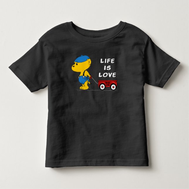 Camiseta De Bebé Ferald Baby | La vida es amor (Anverso)