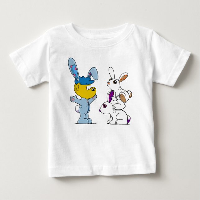 Camiseta De Bebé Ferald y el Bunniez (Anverso)