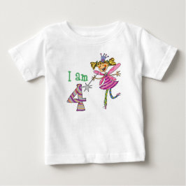 Camiseta De Bebé Feria de la princesa de 4 años