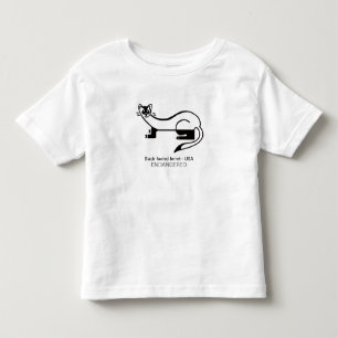 Camiseta De Bebé FERRET de pie negro - Gráfica animal - Estados Uni