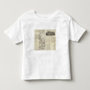 Camiseta De Bebé Ferrocarril central de Vermont del mapa