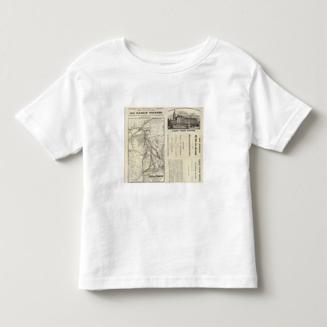 Camiseta De Bebé Ferrocarril central de Vermont del mapa (Anverso)