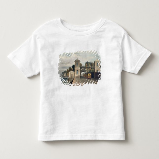 Camiseta De Bebé Ferrocarril de Dublín y de Kingstown: Pabellones (Anverso)