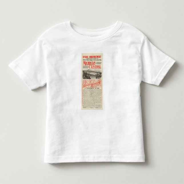 Camiseta De Bebé Ferrocarril de la central de Michigan (Anverso)
