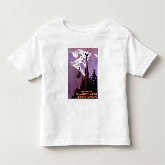 Camiseta De Bebé Ferrocarril funicular a Brevent Mt. (Anverso)
