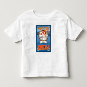 Camiseta De Bebé Ferry de una mujer en viaje - Seattle, Washington