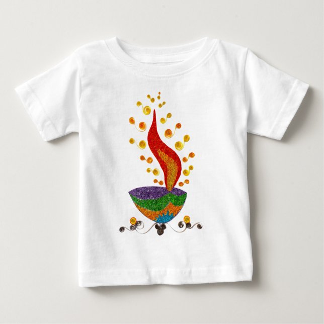 Camiseta De Bebé Festival 2014 de Diwali (Anverso)