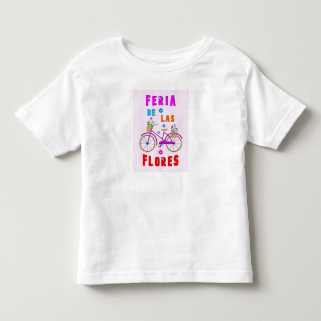Camiseta De Bebé Festival de Flores Julio Medellín Feria de Las Flo (Anverso)