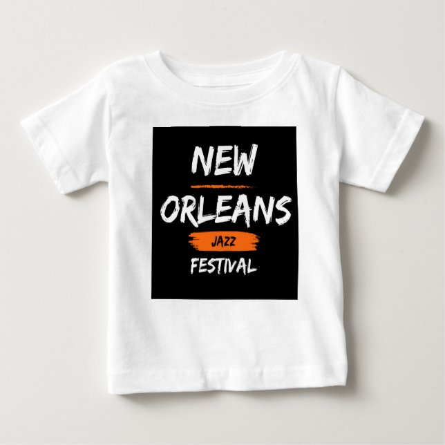 Camiseta De Bebé festival de jazz y patrimonio de Orleans (Anverso)