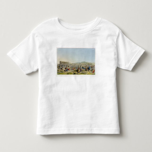 Camiseta De Bebé Festival en Atenas, pub. por J. Rodwell, 1830 (Anverso)