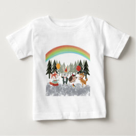Camiseta De Bebé Festive animals