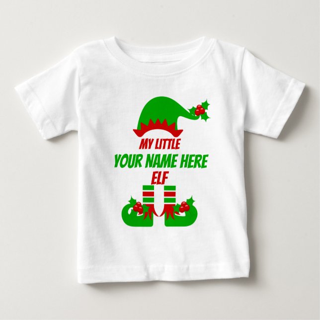 Camiseta De Bebé Festividad coincidente entre Navidades de personal (Anverso)