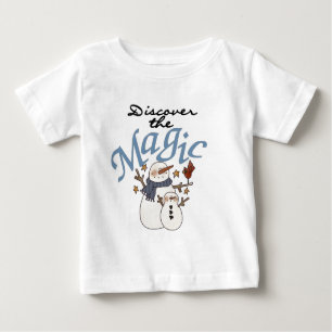 Camiseta De Bebé Festividad de los Navidades mágicos de Snowman