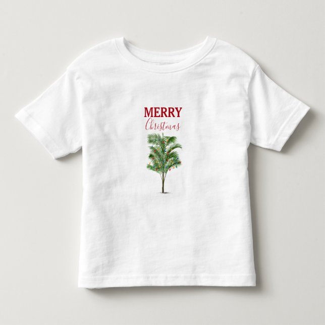 Camiseta De Bebé Festividad del árbol de la palmera tropical (Anverso)