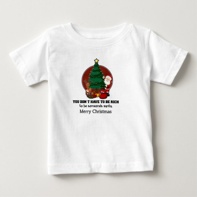 Camiseta De Bebé Festividad personalizada para navidades (Anverso)