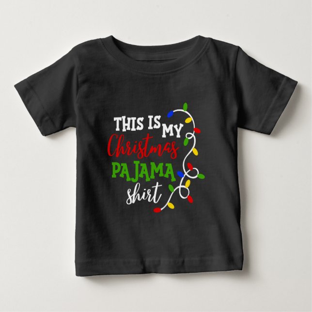 Camiseta De Bebé Festividades de la fiesta de las camisas de Pajama (Anverso)