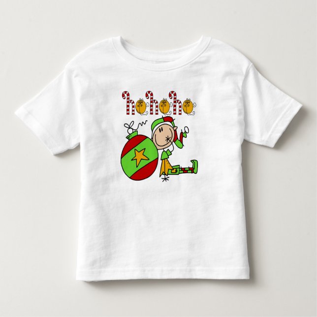 Camiseta De Bebé Festividades navidades Festividad Cute Niños Elf (Anverso)