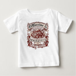 Camiseta De Bebé Fettuccine es el primo astuto de Spaghetti