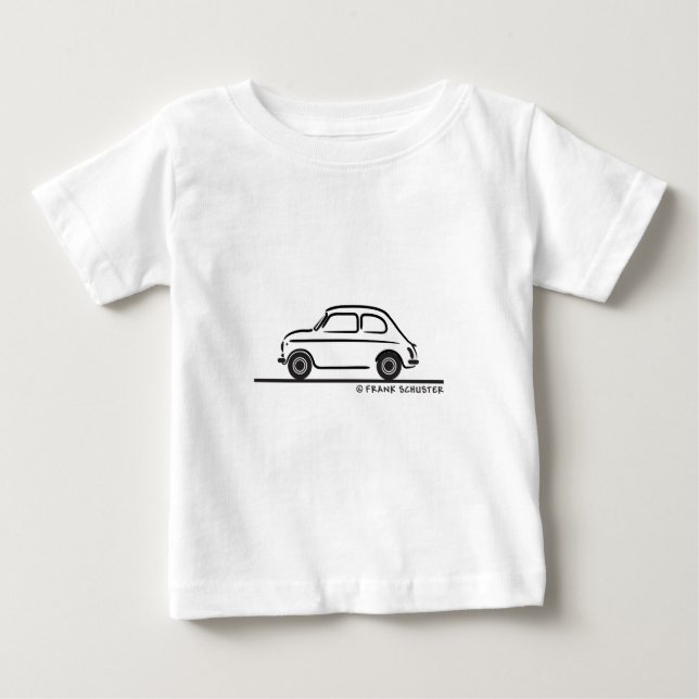 Camiseta De Bebé Fiat 500 Cinquecento (Anverso)