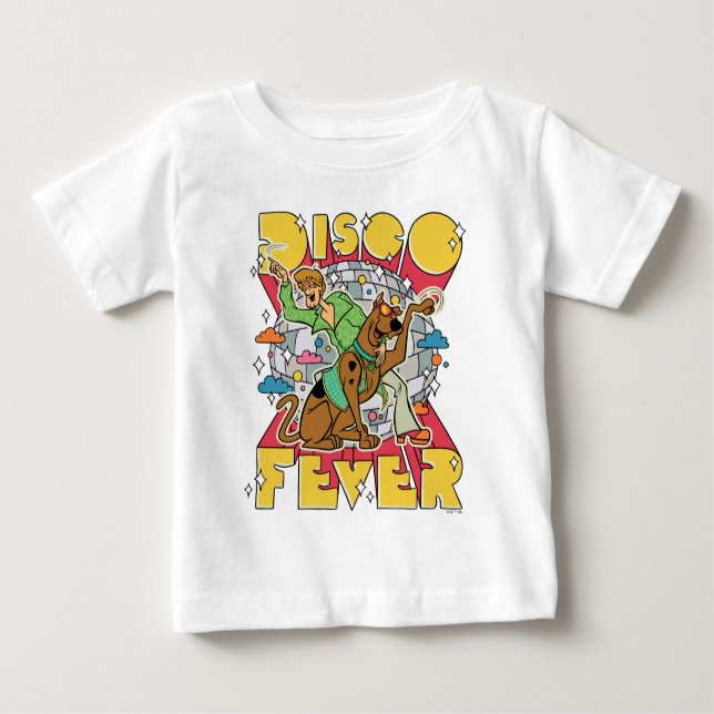Camiseta De Bebé Fiebre Disco con Scooby y Shaggy (Anverso)