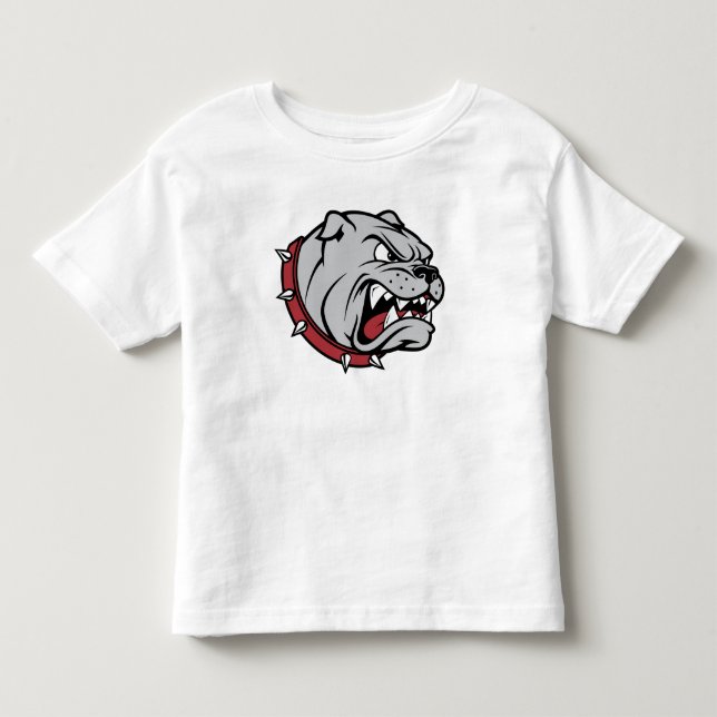 Camiseta De Bebé Fierce Mascota del Bulldog | Guay Sports Baby Desi (Anverso)
