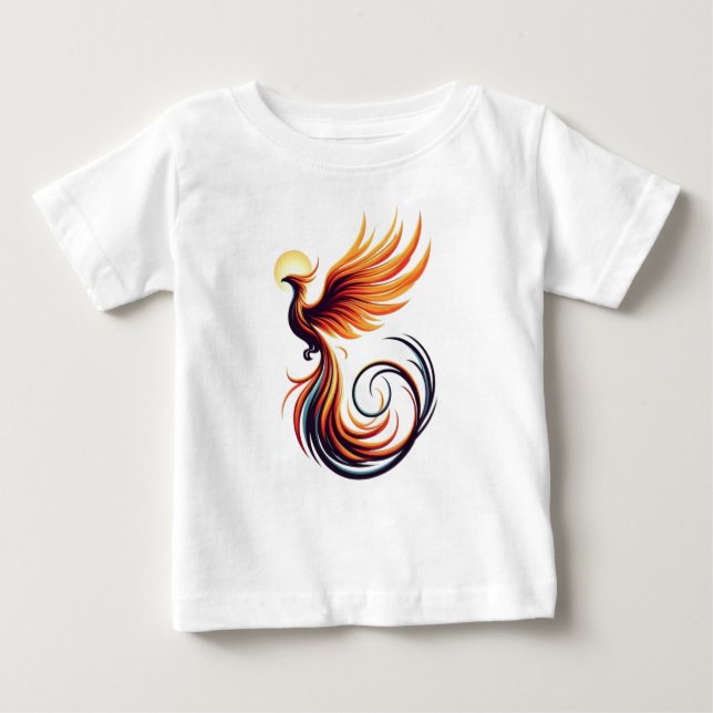 Camiseta De Bebé Fiery Phoenix Kids T-Shirt (Anverso)