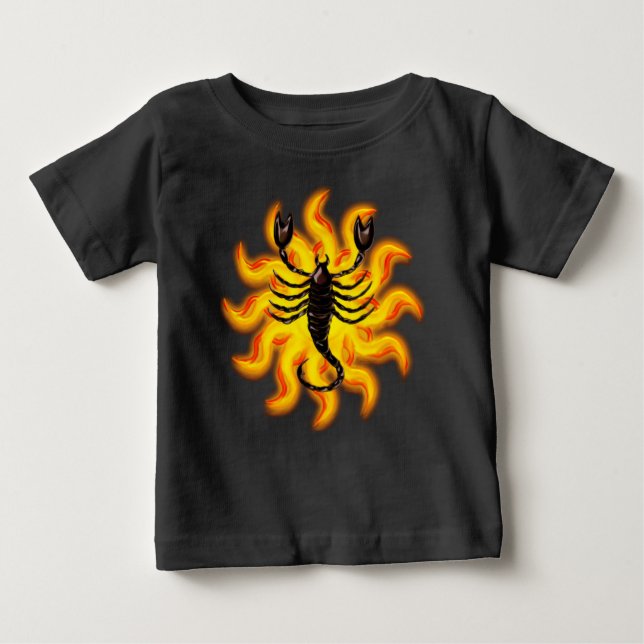 Camiseta De Bebé Fiery Scorpio (Anverso)