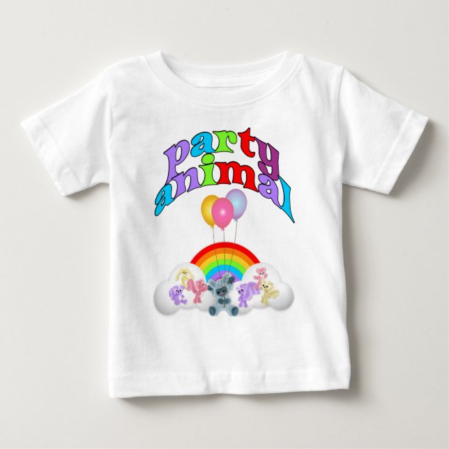 Camiseta De Bebé Fiesta Animal Fun (Anverso)
